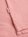 Ombre Clothing Bavlnená polokošeľa z piké úpletu - ružová