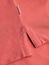 Ombre Clothing Bavlnená polokošeľa z piké úpletu - koralová