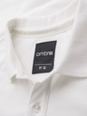 Ombre Clothing Bavlnená polokošeľa z piké úpletu - krémová
