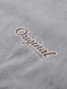 Ombre Clothing Bavlnené tričko s potlačou na hrudi a chrbte - sivé