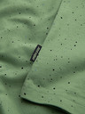 Ombre Clothing Pánske bavlnené tričko s potlačou a okrúhlym výstrihom - zelené