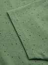 Ombre Clothing Pánske bavlnené tričko s potlačou a okrúhlym výstrihom - zelené