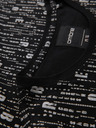 Ombre Clothing Bavlnené tričko s potlačou a okrúhlym výstrihom - čierne