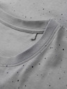 Ombre Clothing Pánske bavlnené tričko s potlačou a okrúhlym výstrihom - svetlo sivé