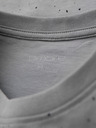 Ombre Clothing Pánske bavlnené tričko s potlačou a okrúhlym výstrihom - svetlo sivé