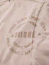 Ombre Clothing Bavlnené tričko s potlačou a okrúhlym výstrihom - čierne