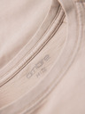 Ombre Clothing Bavlnené tričko s potlačou a okrúhlym výstrihom - čierne
