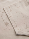 Ombre Clothing Pánske tričko s potlačou a okrúhlym výstrihom - krémové
