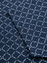 Ombre Clothing Pánske pletené tričko s celooplošnou potlačou - tmavo modré