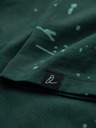 Ombre Clothing Pánske tričko s potlačou a okrúhlym výstrihom - zelené