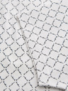 Ombre Clothing Pánske pletené tričko s celoplošnou potlačou - biele