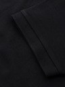 Ombre Clothing Pánska polokošeľa so zipsom - čierna