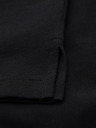 Ombre Clothing Pánska polokošeľa so zipsom - čierna