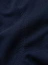 Ombre Clothing Pánska klasická pletená žebrovaná košeľa - tmavo modrá