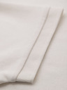 Ombre Clothing Pánska polokošeľa so zipsom - biela