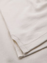 Ombre Clothing Pánska polokošeľa so zipsom - biela