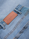 Ombre Clothing Pánske džínsové kraťasy klasického strihu - svetlo modré