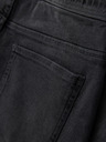 Ombre Clothing Pánske šortky s elastickým pásom a praným efektom - šedé