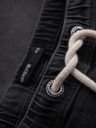 Ombre Clothing Pánske šortky s elastickým pásom a praným efektom - šedé