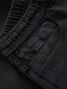 Ombre Clothing Pánske šortky s elastickým pásom a praným efektom - šedé