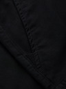 Ombre Clothing Pánske bavlnené šortky s elastickým pásom - čierne