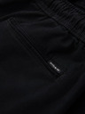 Ombre Clothing Pánske bavlnené šortky s elastickým pásom - čierne