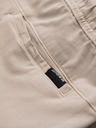 Ombre Clothing Pánske šortky voľného strihu s cargo vreckami - krémové