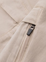 Ombre Clothing Pánske šortky voľného strihu s cargo vreckami - krémové