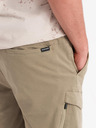 Ombre Clothing Pánske šortky voľného strihu s cargo vreckami - svetlo olivové