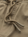 Ombre Clothing Pánske šortky voľného strihu s cargo vreckami - svetlo olivové