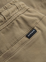 Ombre Clothing Pánske šortky voľného strihu s cargo vreckami - svetlo olivové