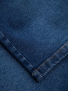 Ombre Clothing Pánske džínsové šortky klasického strihu - tmavo modré