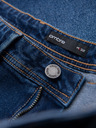 Ombre Clothing Pánske džínsové šortky klasického strihu - tmavo modré