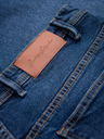 Ombre Clothing Pánske džínsové šortky klasického strihu - tmavo modré