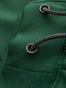 Ombre Clothing Pánske tepláky s kontrastným lemovaním - tmavo zelené