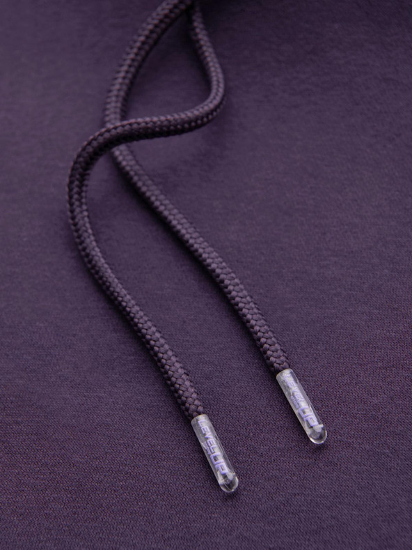 Ombre Clothing Unisex mikina s vreckami a kapucňou - fialová