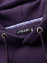 Ombre Clothing Unisex mikina s vreckami a kapucňou - fialová