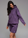Ombre Clothing Unisex mikina s vreckami a kapucňou - fialová
