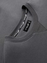 Ombre Clothing Unisex klasická mikina s okrúhlym výstrihom - sivá