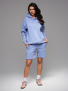 Ombre Clothing Unisex mikina s kapucňou a vreckami - levanduľová