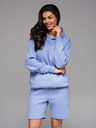 Ombre Clothing Unisex mikina s kapucňou a vreckami - levanduľová