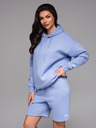 Ombre Clothing Unisex mikina s kapucňou a vreckami - levanduľová