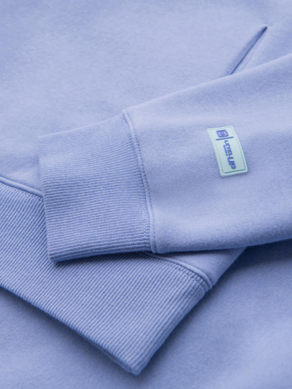 Ombre Clothing Unisex mikina s kapucňou a vreckami - levanduľová