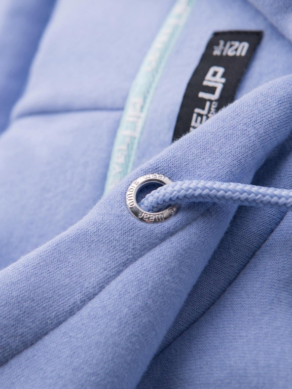 Ombre Clothing Unisex mikina s kapucňou a vreckami - levanduľová