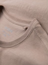 Ombre Clothing Pánske klasické bavlnené tričko BASIC - piesková