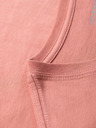 Ombre Clothing Pánske klasické bavlnené tričko BASIC so výstrihom - ružové