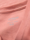 Ombre Clothing Pánske klasické bavlnené tričko BASIC so výstrihom - ružové
