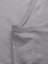 Ombre Clothing Pánske klasické bavlnené tričko BASIC - šedé