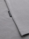 Ombre Clothing Pánske klasické bavlnené tričko BASIC - šedé
