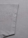 Ombre Clothing Pánske klasické bavlnené tričko BASIC - šedé